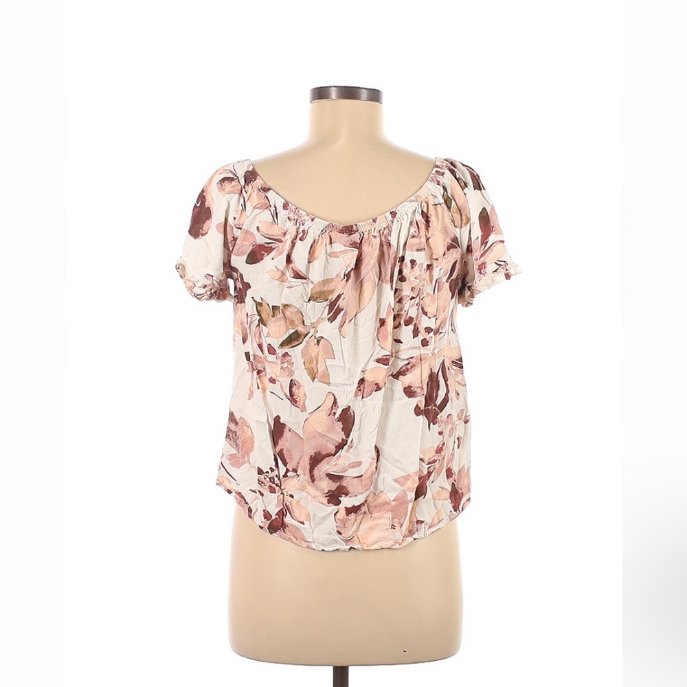 Women’s Knox Rose Blouse, Sz M, 26”Chest, 22.5 L, Floral, Boho, Boat Neckline - Picture 2 of 2